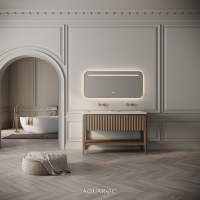 Kensington Double Vanity Unit & Stone Basin 1200mm Smoked Oak